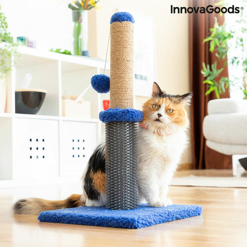 Griffoir et poteau de massage pour chat avec balle Miausage InnovaGoods