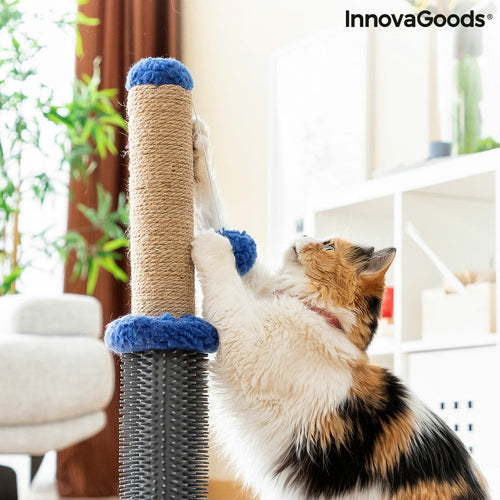 Griffoir et poteau de massage pour chat avec balle Miausage InnovaGoods