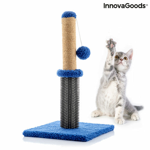 Griffoir et poteau de massage pour chat avec balle Miausage InnovaGoods