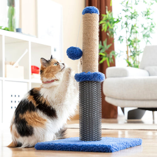 Griffoir et poteau de massage pour chat avec balle Miausage InnovaGoods